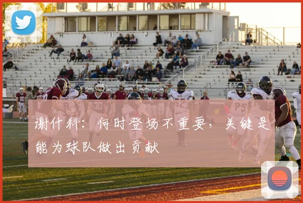 谢什科：何时登场不重要，关键是能为球队做出贡献