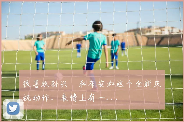 很喜欢孙兴慜和布安加这个全新庆祝动作。表情上有一...