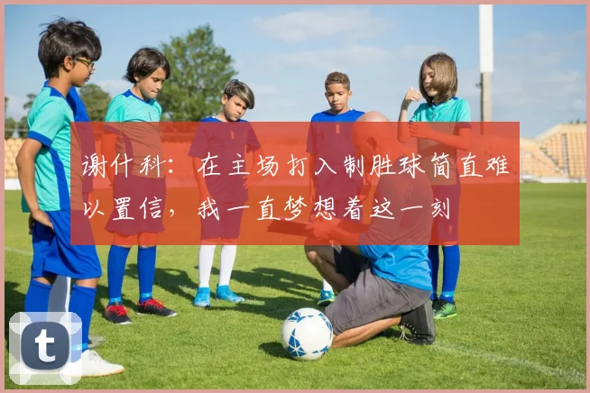 谢什科：在主场打入制胜球简直难以置信，我一直梦想着这一刻